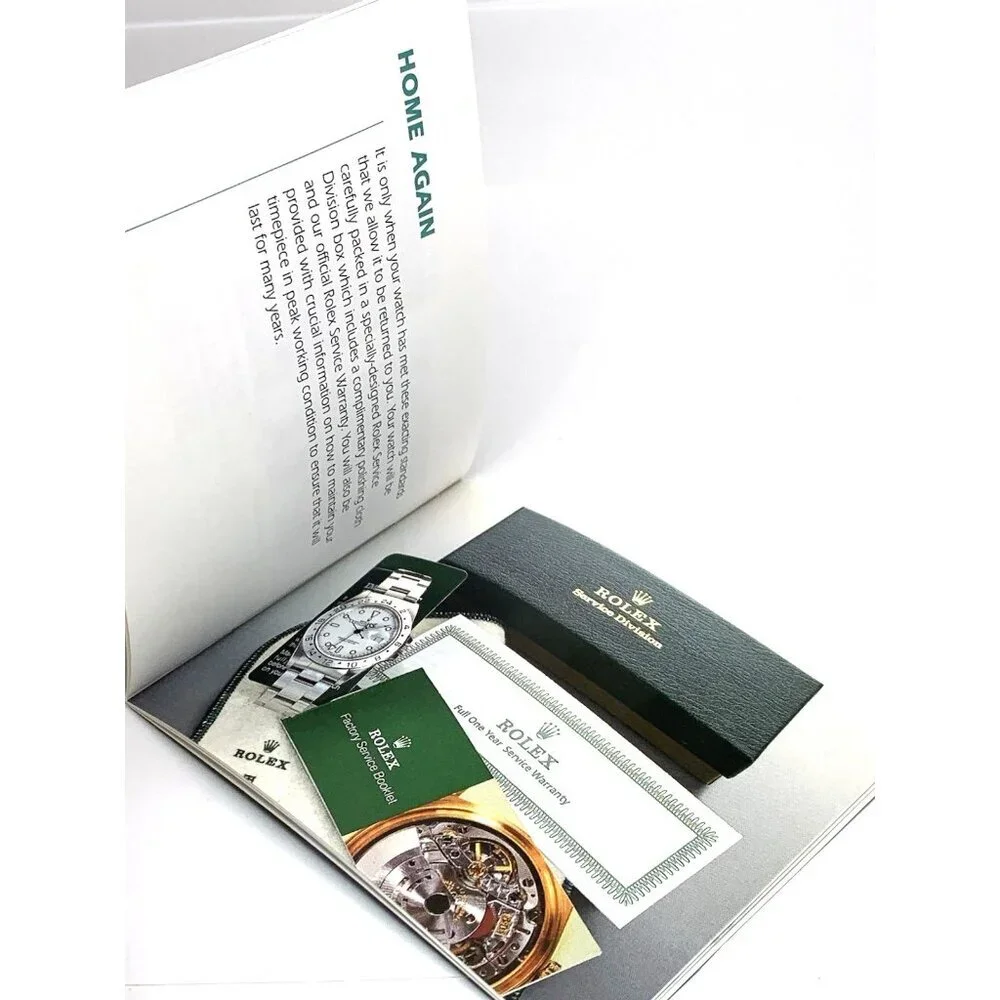 Authentic Green Factory Service Booklet Manual The Care of Your Rolex Watch